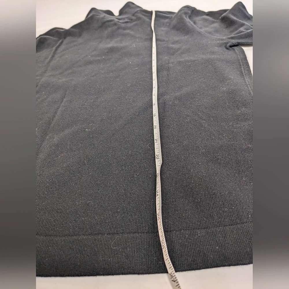 Banana Republic cashmere blend black and gray striped half zip medium [164]